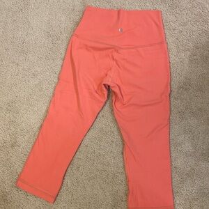 Lululemon pink capri leggings Size 4